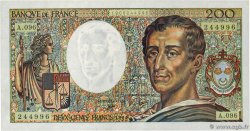 200 Francs MONTESQUIEU FRANCE  1990 F.70.10b XF