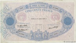 500 Francs BLEU ET ROSE FRANCIA  1930 F.30.33 MB