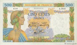 500 Francs LA PAIX FRANCE 1940 F.32.11