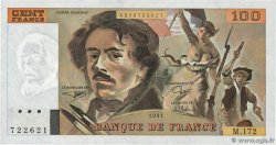 100 Francs DELACROIX imprimé en continu FRANCIA  1991 F.69bis.03a4