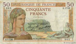 50 Francs CÉRÈS FRANCE  1935 F.17.09