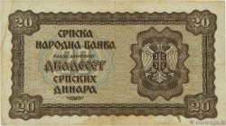 20 Dinara SERBIE 1941 P.25 TTB