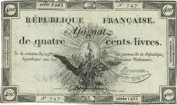 400 Livres FRANCE 1792 Ass.38a