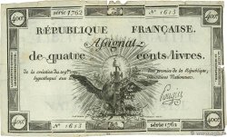 400 Livres FRANCE 1792 Ass.38a