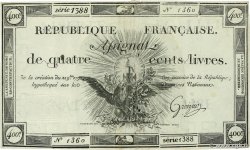 400 Livres FRANCE 1792 Ass.38a