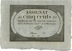 500 Livres  FRANCIA  1794 Ass.47a SPL