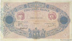 500 Francs BLEU ET ROSE FRANCE  1917 F.30.23 F+