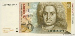 50 Deutsche Mark GERMAN FEDERAL REPUBLIC  1993 P.40c AU