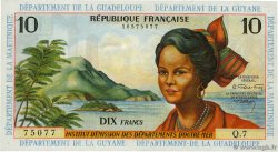 10 Francs FRENCH ANTILLES  1964 P.08b XF+