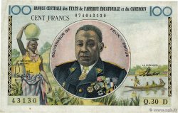 100 Francs EQUATORIAL AFRICAN STATES (FRENCH)  1961 P.01d VF