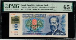 1000 Korun REPUBBLICA CECA  1993 P.03a FDC