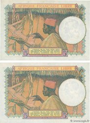 5 Francs Lot AFRIQUE ÉQUATORIALE FRANÇAISE Brazzaville 1941 P.06a SC+