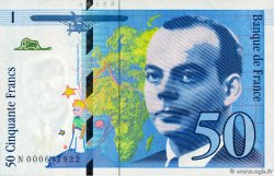 50 Francs SAINT-EXUPÉRY FRANCE  1992 F.72.01aN UNC-