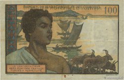 100 Francs - 20 Ariary MADAGASCAR  1961 P.052 TTB