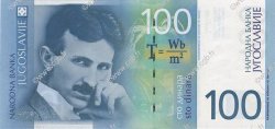 100 Dinara YOUGOSLAVIE  2000 P.156a NEUF