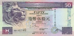 50 Dollars HONG KONG  2000 P.202d SPL
