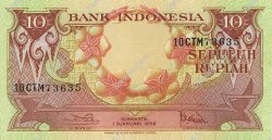 10 Rupiah INDONESIEN  1959 P.066 fST+