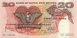 20 Kina PAPUA NUOVA GUINEA  1981 P.10c FDC