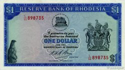 1 Dollar RHODÉSIE  1973 P.30h SUP+