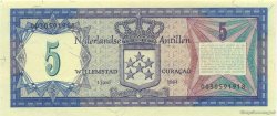 5 Gulden NETHERLANDS ANTILLES  1984 P.15b ST