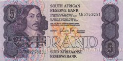 5 Rand SOUTH AFRICA  1990 P.119d VF