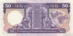 50 Dollars HONG KONG  1989 P.193c pr.SUP