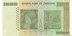 20 Billions Dollars ZIMBABWE  2008 P.86 SUP