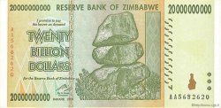 20 Billions Dollars ZIMBABWE  2008 P.86 AU