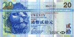 20 Dollars HONG KONG  2007 P.207b pr.NEUF