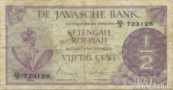 1/2 Gulden INDES NEERLANDAISES  1948 P.097 TB