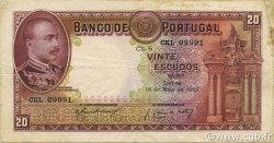 20 Escudos PORTUGAL  1938 P.143