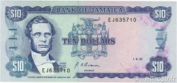 10 Dollars JAMAICA  1992 P.71d UNC