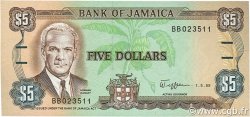 5 Dollars JAMAICA  1989 P.70c UNC