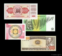 Lot de 4 billets  LOTS  1965 P.LOT NEUF