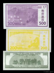 Lot de 3 billets Ngan Hang Dia Phu CHINA  2002 P.- UNC