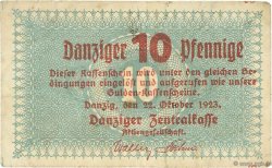 10 Pfennige DANTZIG  1923 P.35b MB