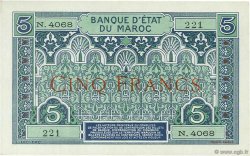 5 Francs MAROC  1923 P.09 SUP+