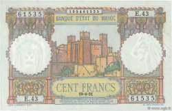 100 Francs MAROC  1951 P.45 SUP+