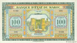 100 Francs MAROC  1943 P.27 SUP+