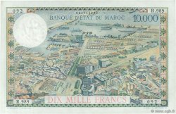 100 Dirhams sur 10000 Francs MAROC  1955 P.52 SPL+