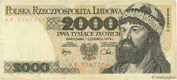 2000 Zlotych POLOGNE  1979 P.147b TB