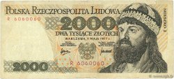 2000 Zlotych POLOGNE  1977 P.147a TB