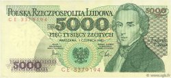 5000 Zlotych POLOGNE  1982 P.150a SUP