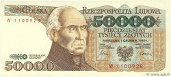 50000 Zlotych POLOGNE  1989 P.153a NEUF