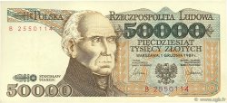 50000 Zlotych POLOGNE  1989 P.153a SUP