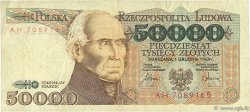 50000 Zlotych POLAND  1989 P.153a