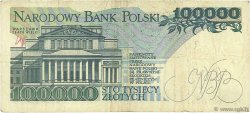 100000 Zlotych POLOGNE  1990 P.154a TB