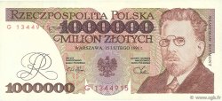 1000000 Zlotych POLOGNE  1991 P.157a SUP+
