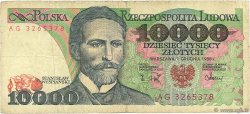 10000 Zlotych POLOGNE  1988 P.151b B
