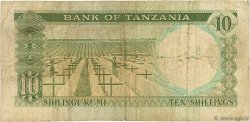 10 Shillings TANZANIE  1966 P.02a B+